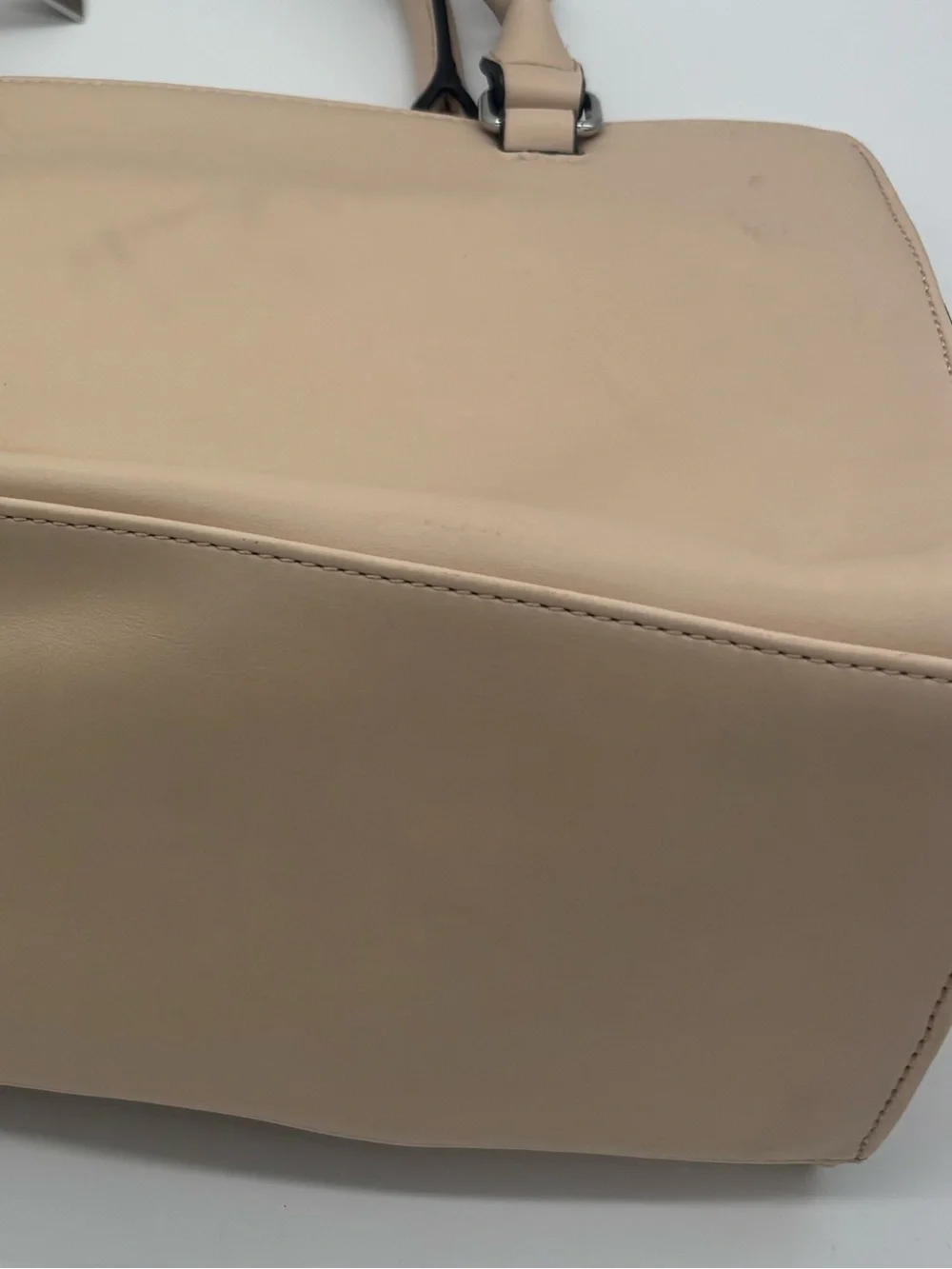 Nine West Taupe Satchel with Detachable Strap